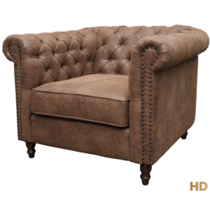 Home Decor Duke Chesterfield Single HLM Mocha Bisque Side View