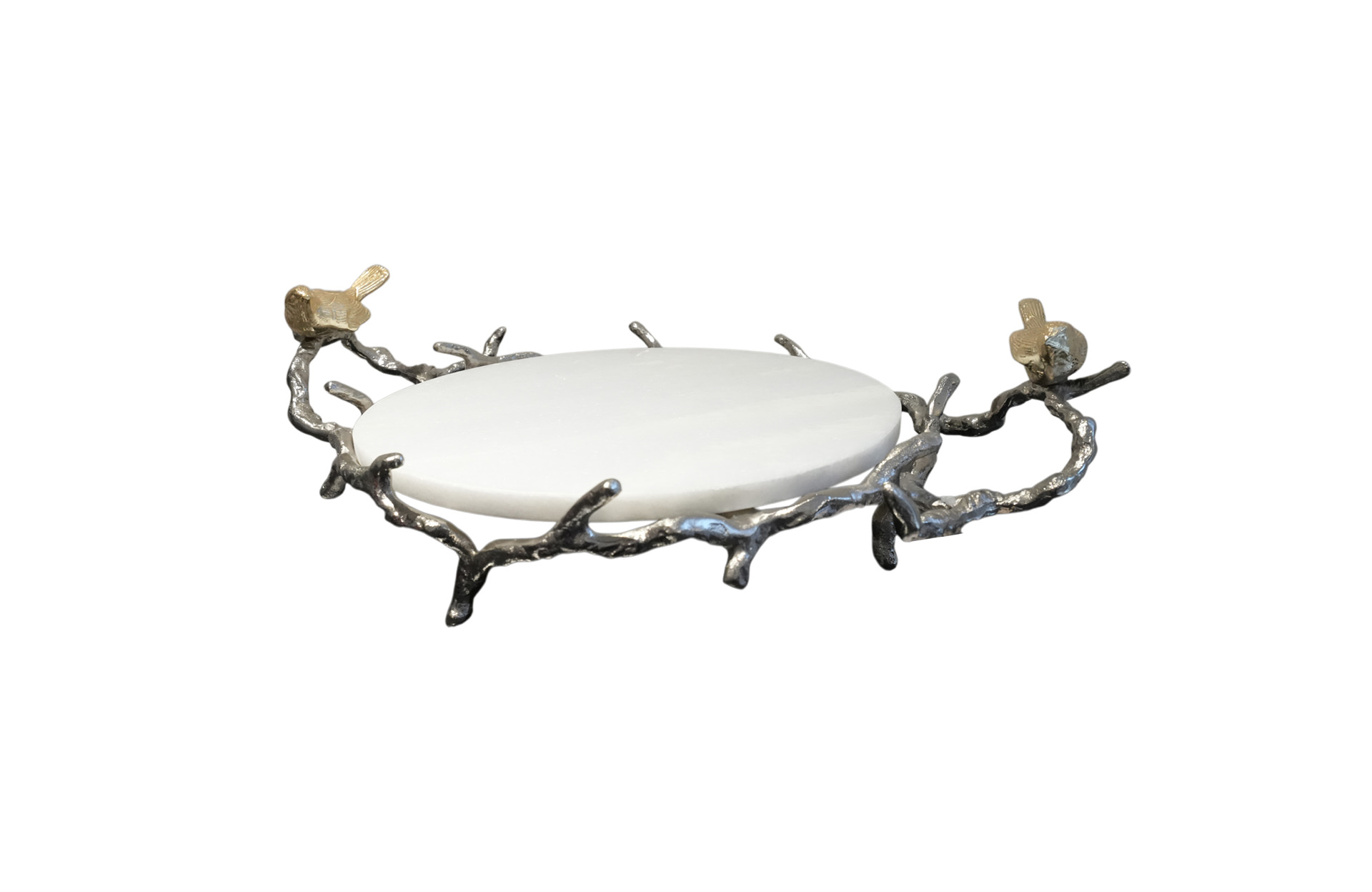 Home Decor 42855 Alvada Decorative Marble Tray Side View