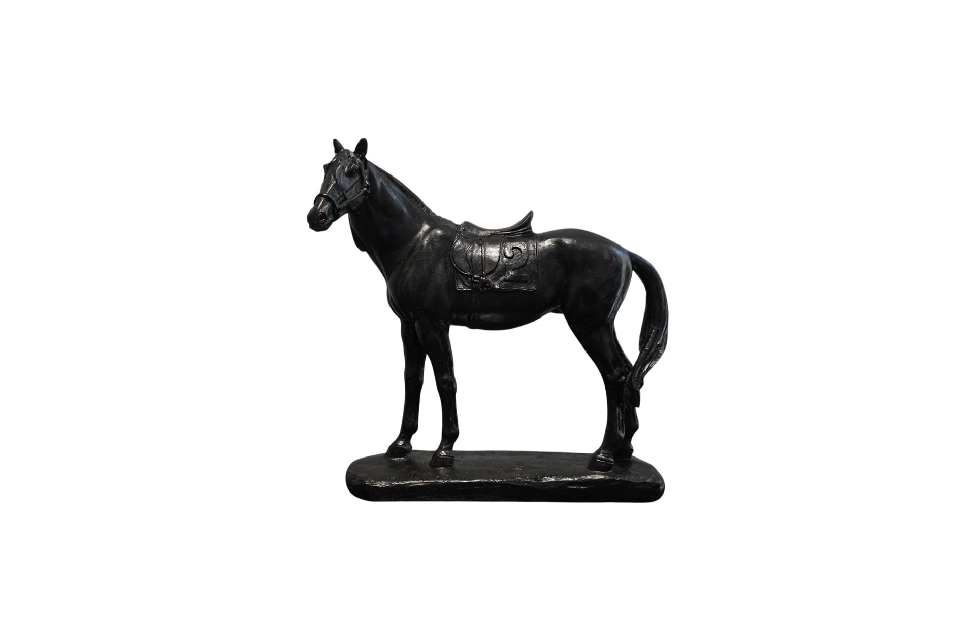 Home Decor 75267-DS polyresin Horse Front View