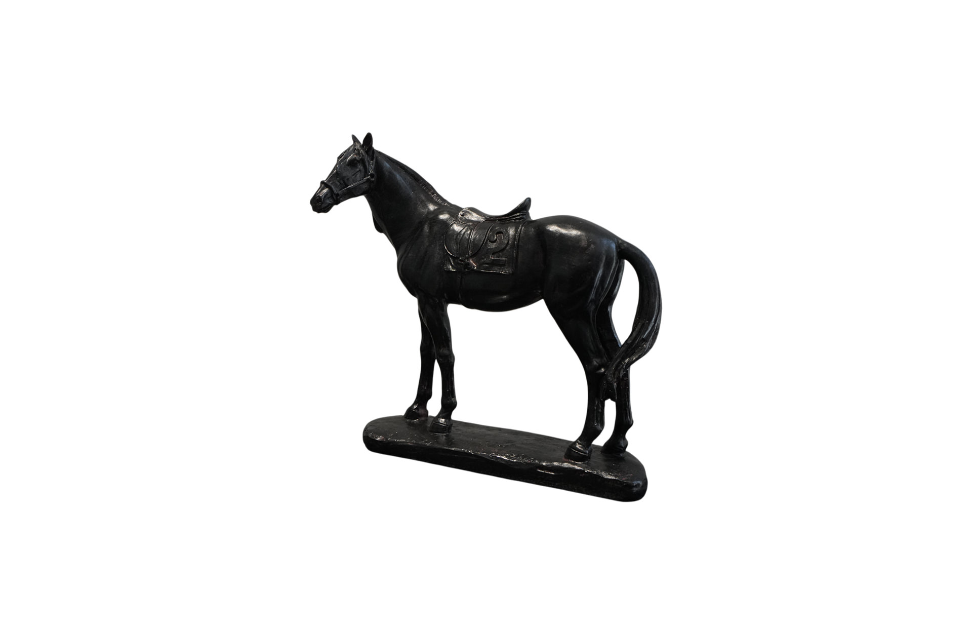 Home Decor 75267-DS polyresin Horse Side View