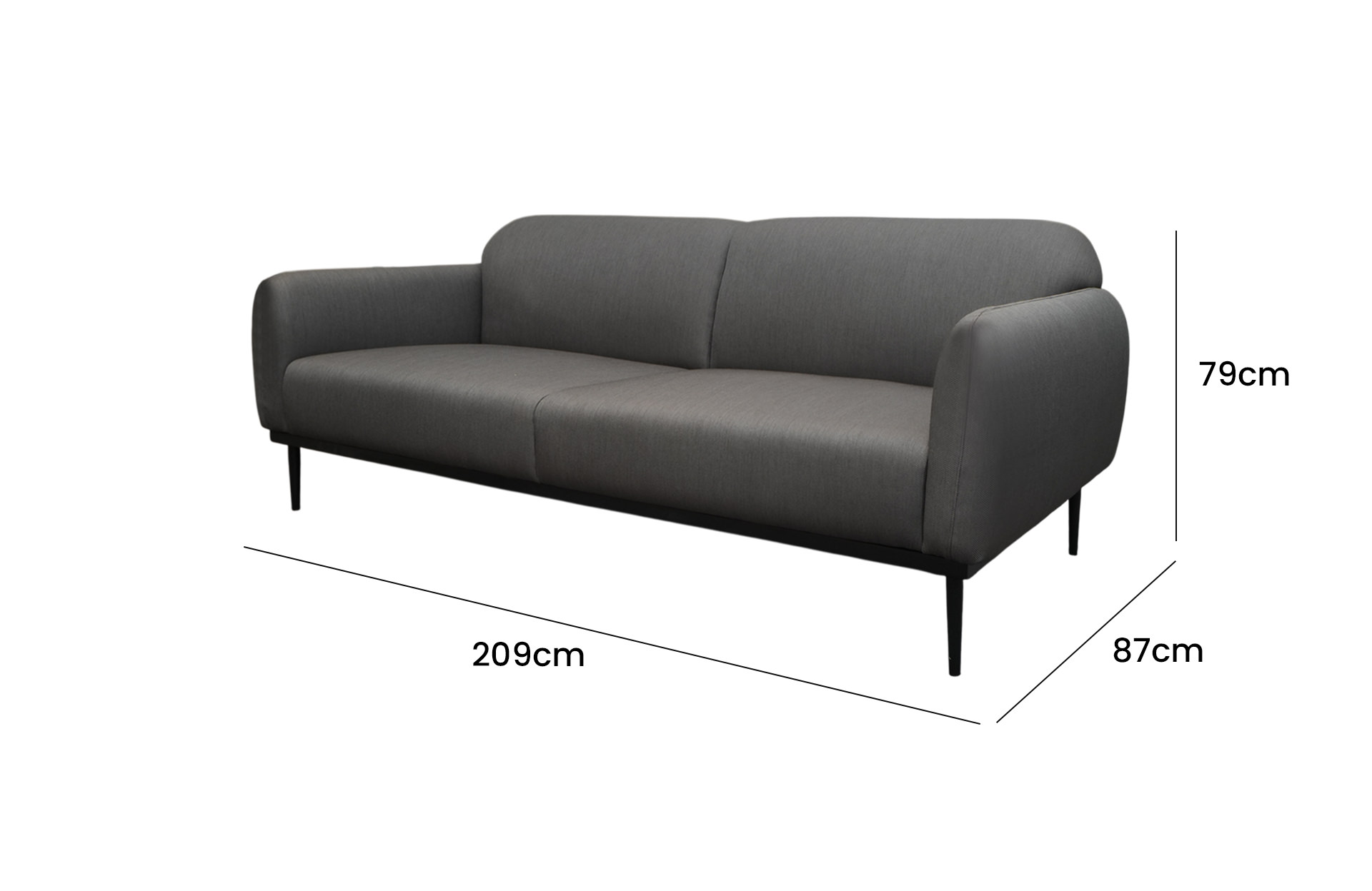 Avery Sofa B 01 Pewter