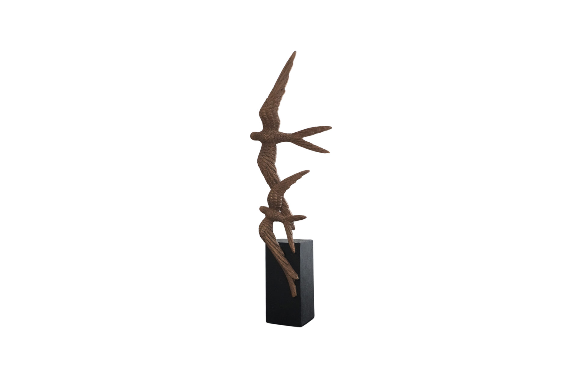 Home Decor B5514 Flying Birds on Stand Side View