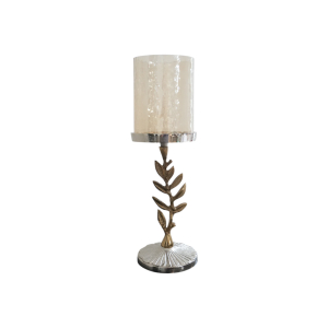 Home Decor D5536 Leaf Pillar Holder Front View