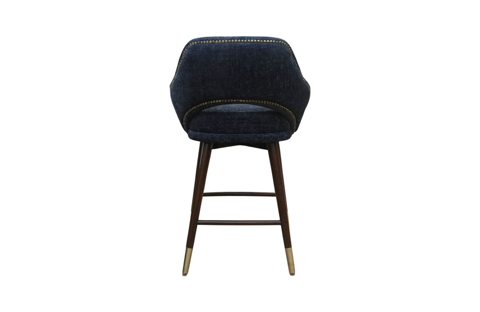Home Decor Aldon Bar Stool PO 18 Deep Blue Back View