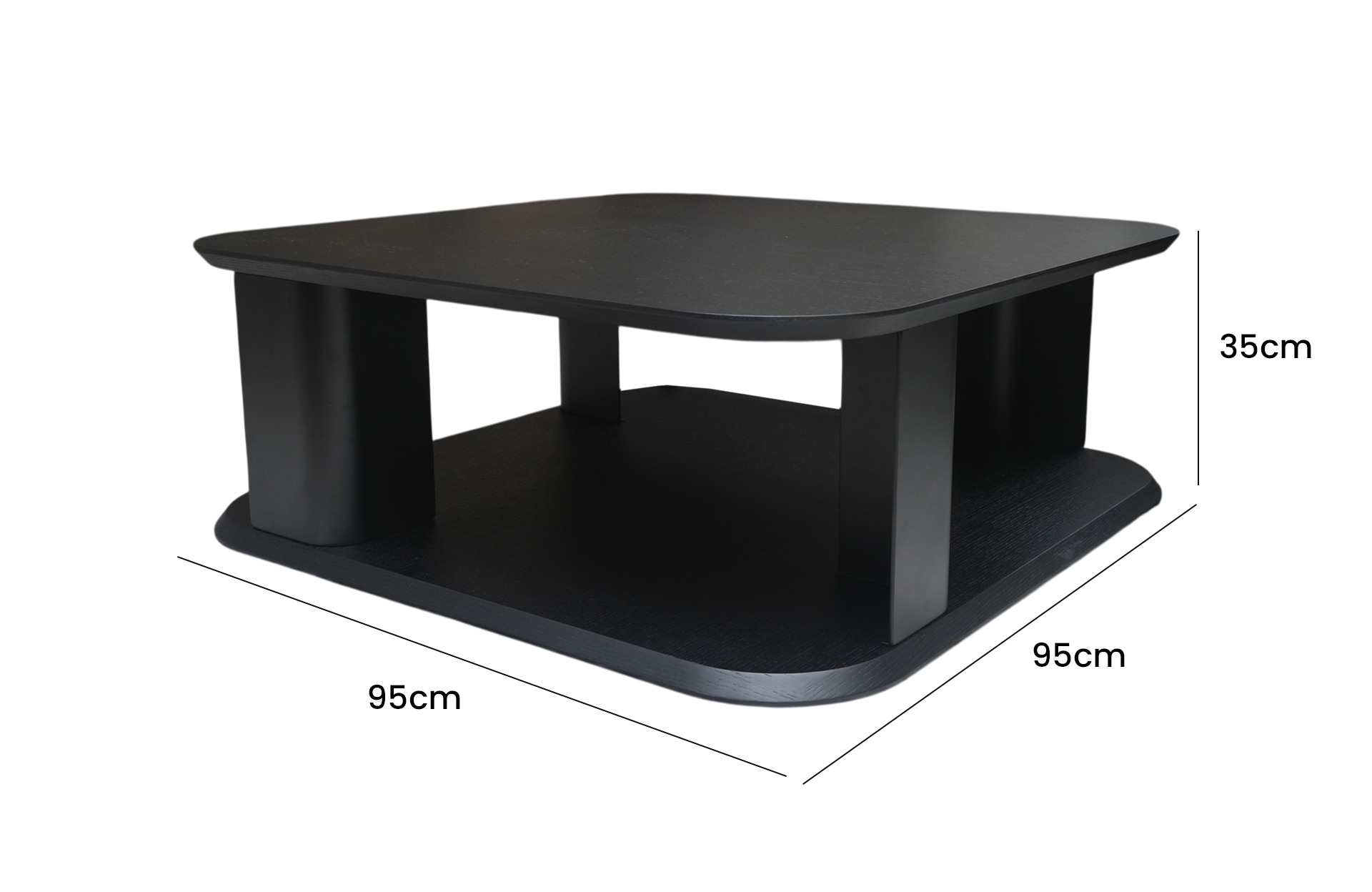 Home Decor Coffee Table 053E0.95 Side View Size