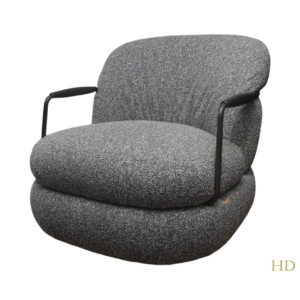 Home Decor Drew Swivel Armchair Side View