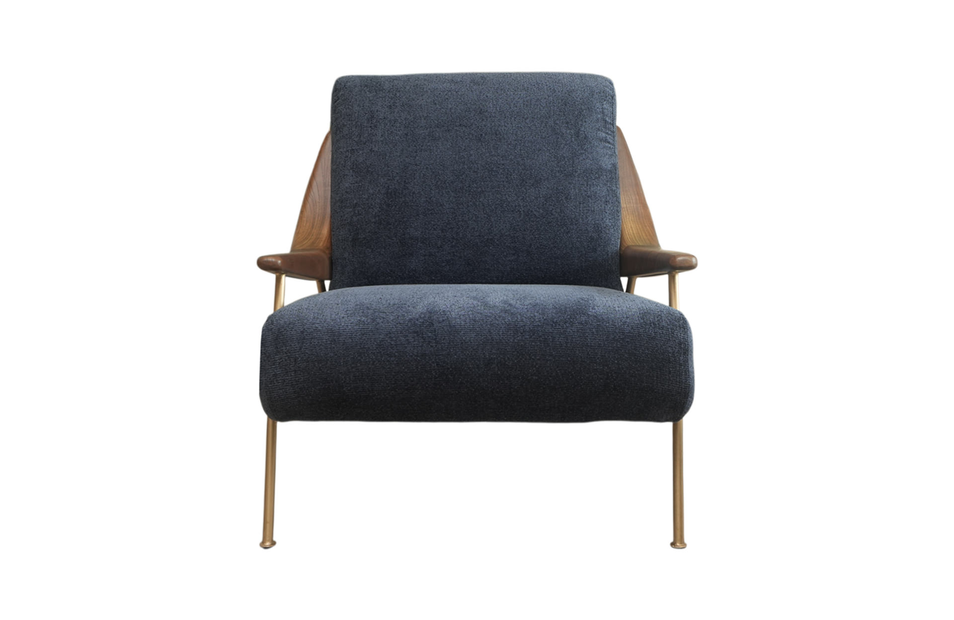 Home Decor Gao Armchair PG WR 15 Deep Blue Front View