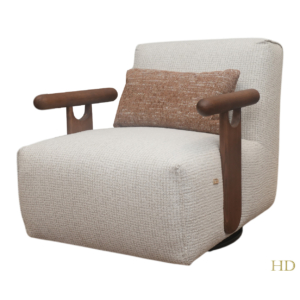 Home Decor Olson Swivel Armchair Side View
