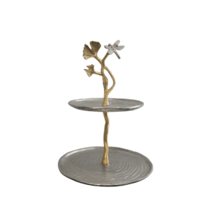 Home Decor 78315-DS Cherry Blosson-2 Tier Stand Front View