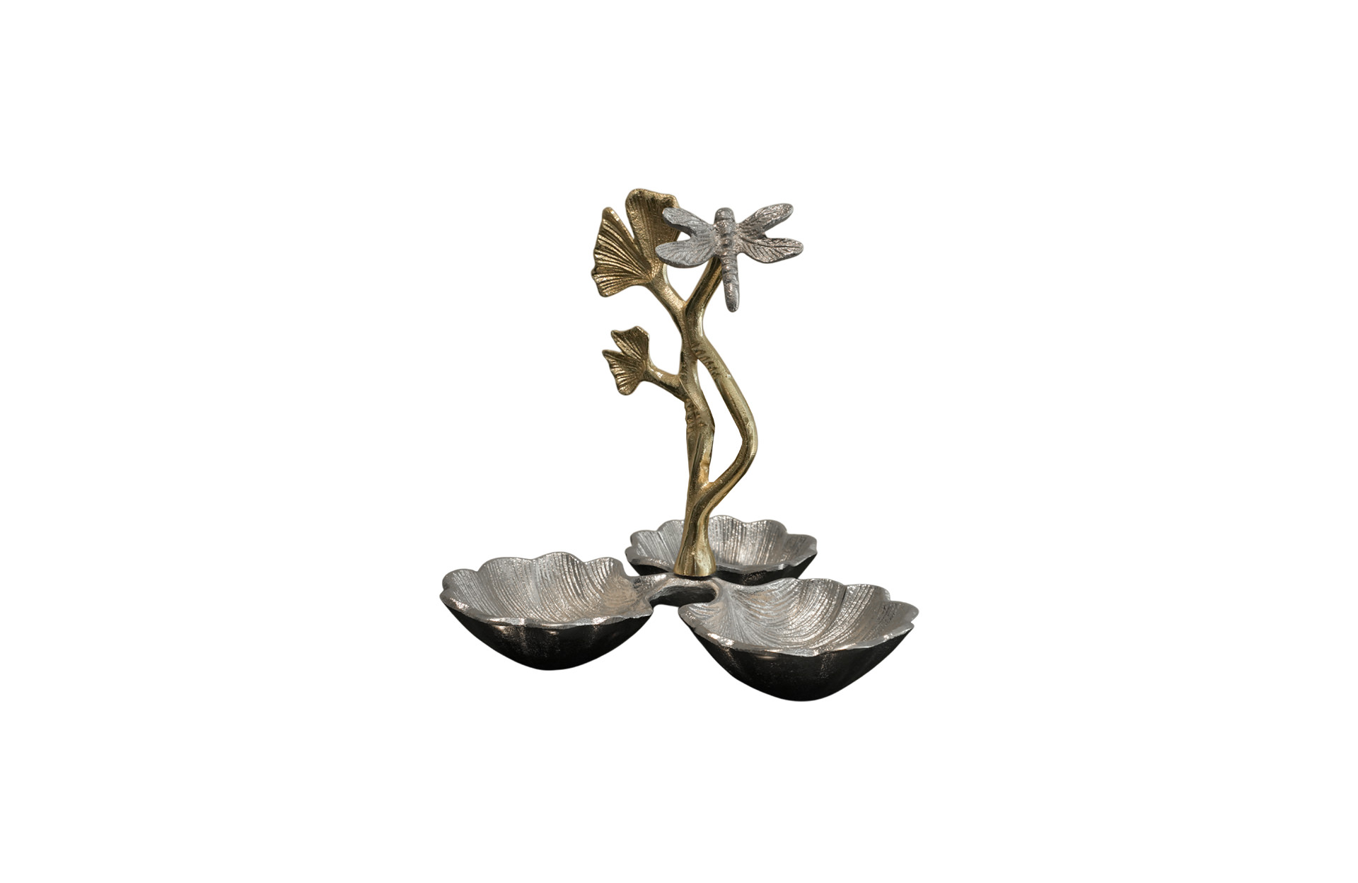 Home Decor 78316-DS Gingko Leaf-Nut Bowl Side View