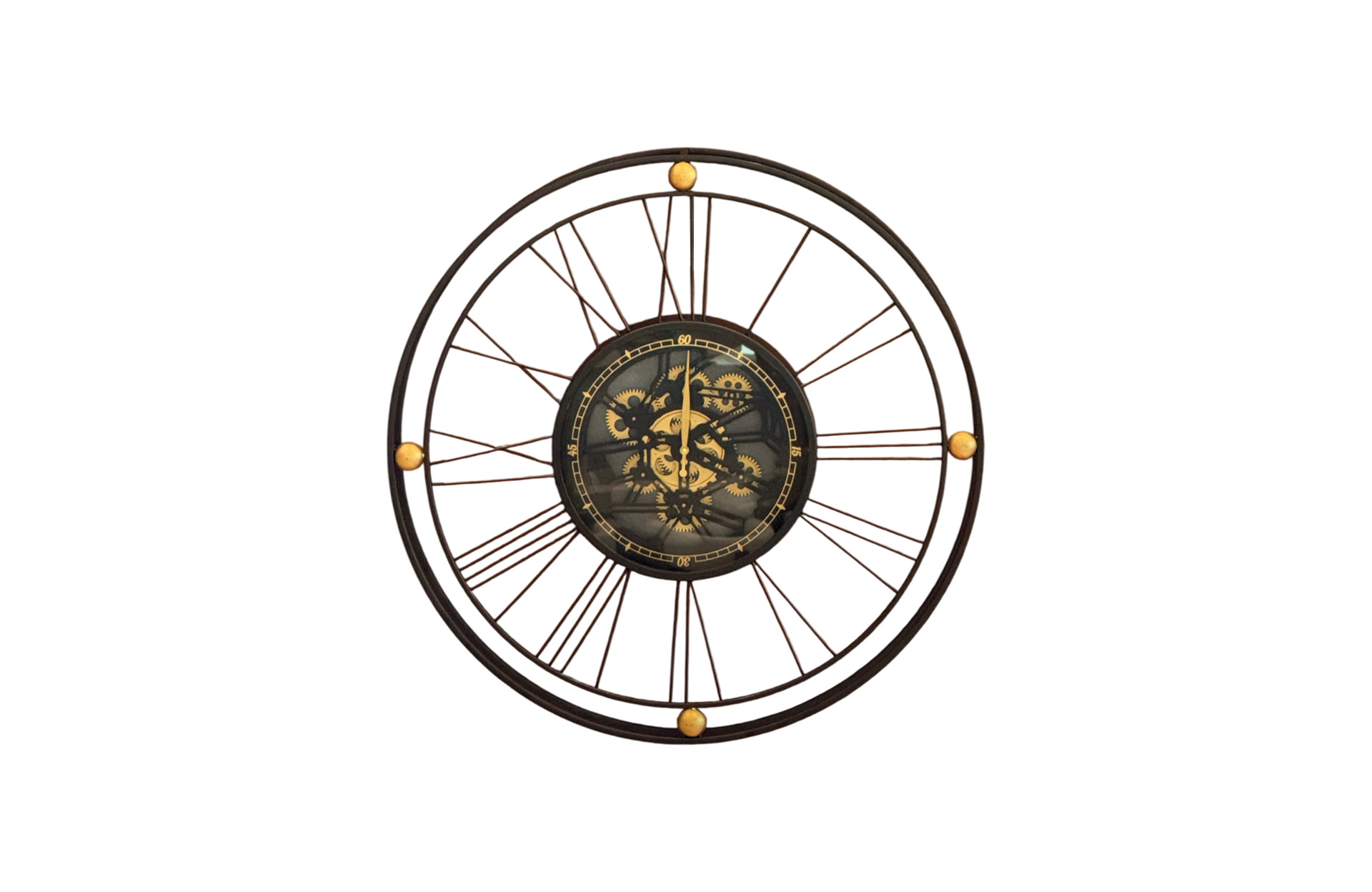 Home Decor 78666 Gears Wall Clock Front View