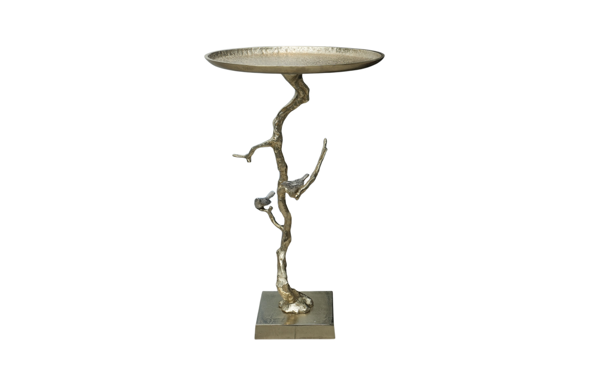 Home Decor AV39715-Gold Contemporary Shiny Gold Table Front View