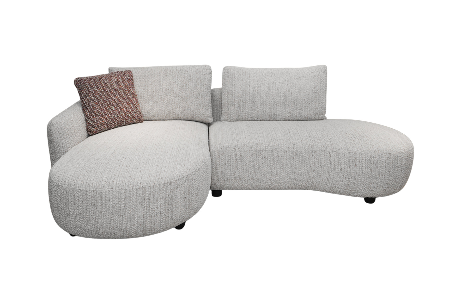 Home Decor Bristol L Shape Sofa 2 Seater Front View