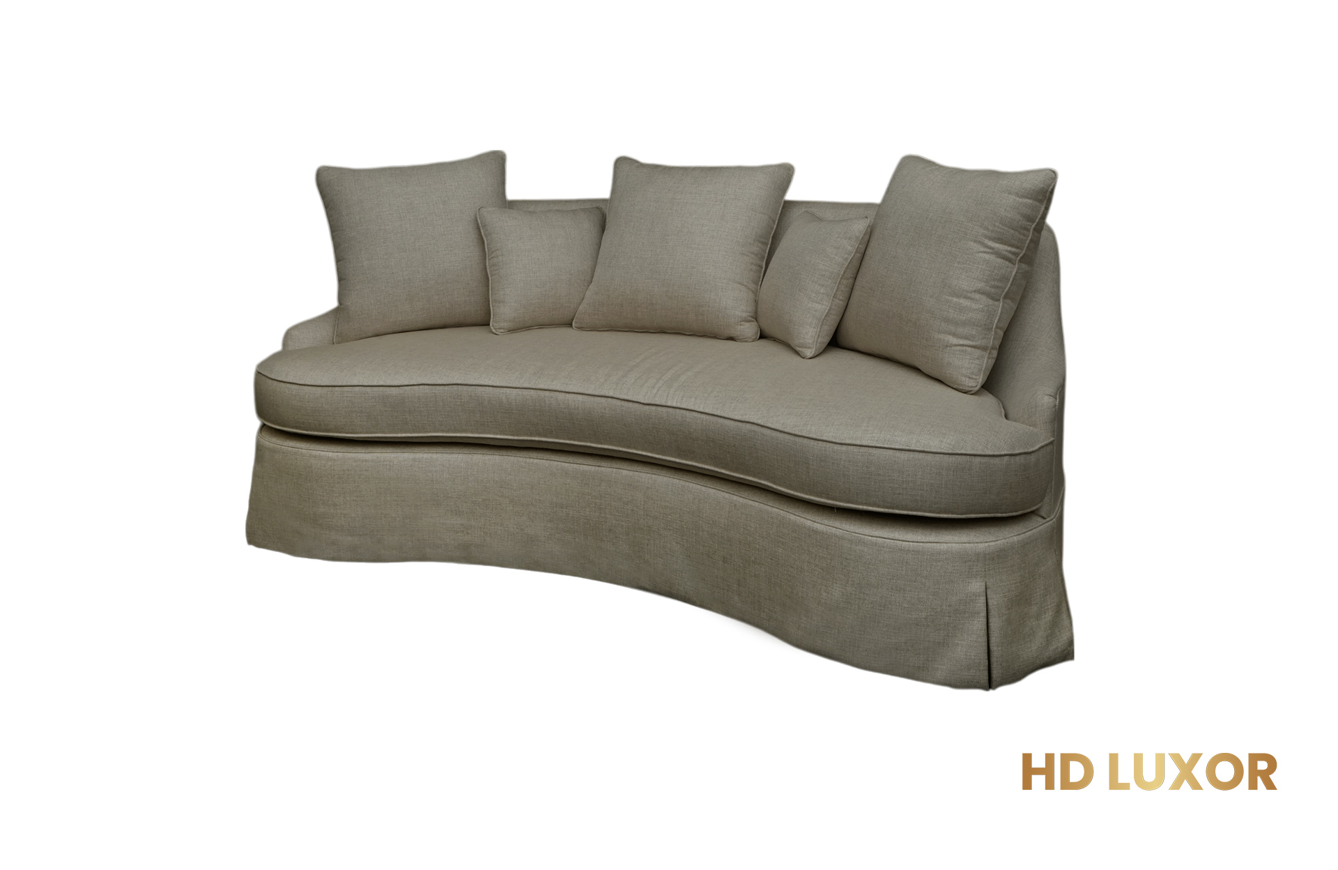 Home Decor Chestnut Sofa HRLD 10 Cocoa Side View