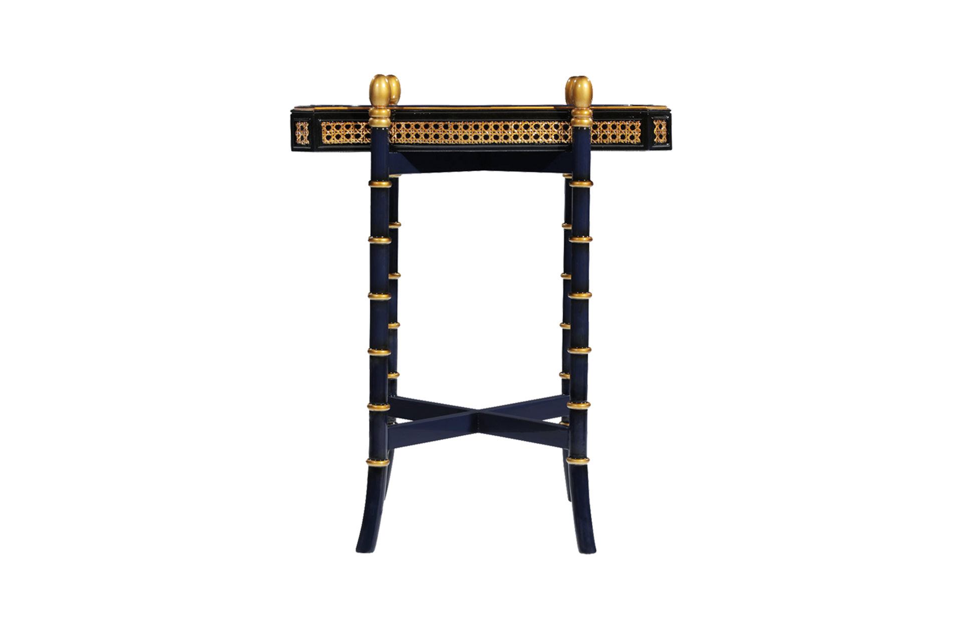 Home Decor Chinoiserie Side Table with Serving Tray 35141 Front View