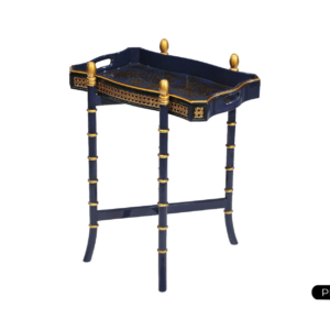 Chinoiserie Side Table with Serving Tray 35141