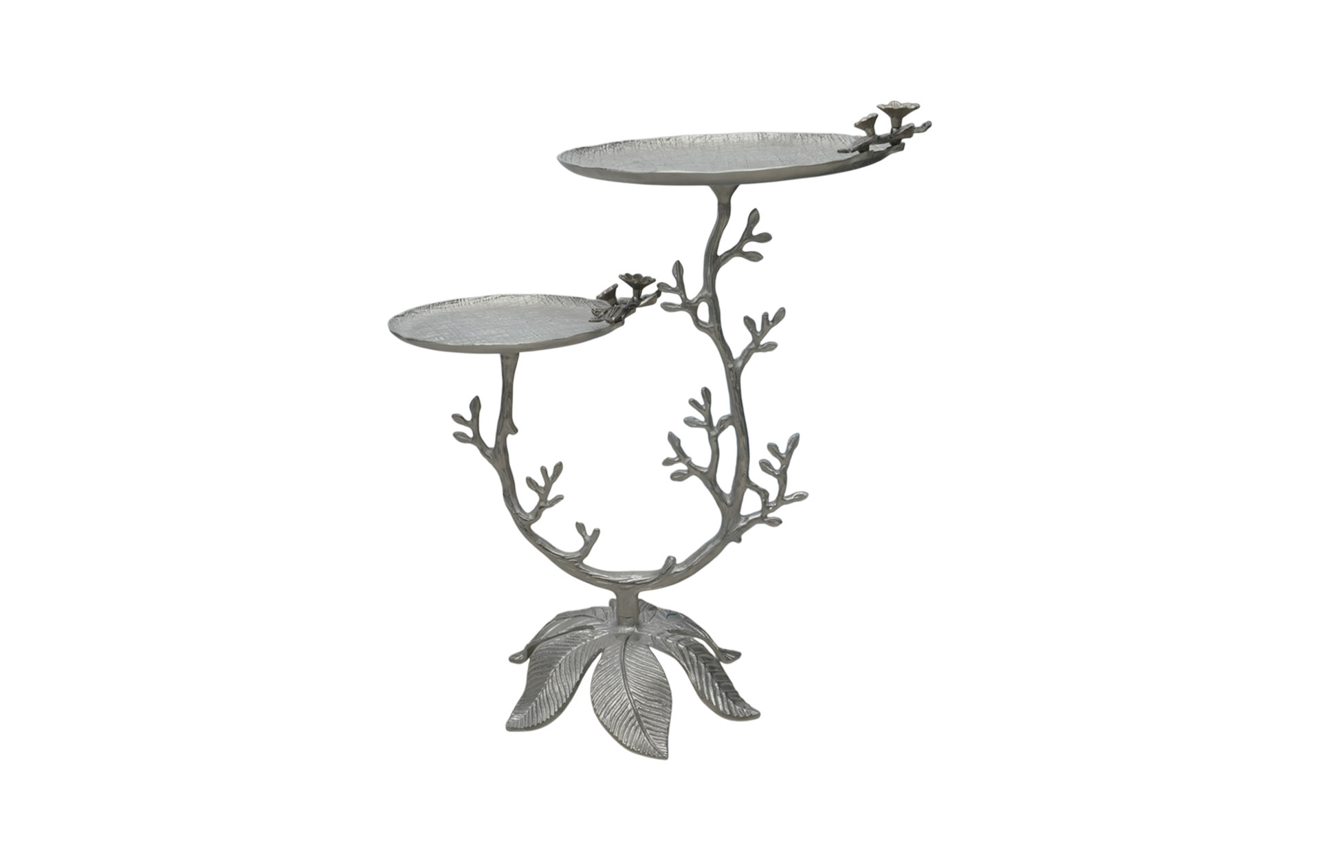 Home Decor D5574 Floral 2-Tiered Accent Table Front View