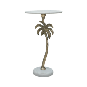 Home Decor D8428 Palm Tree Side Table Side View