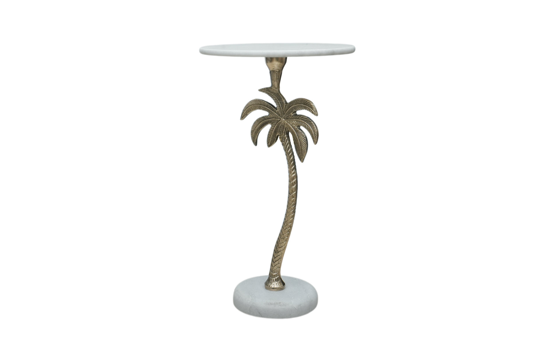 Home Decor D8428 Palm Tree Side Table Side View