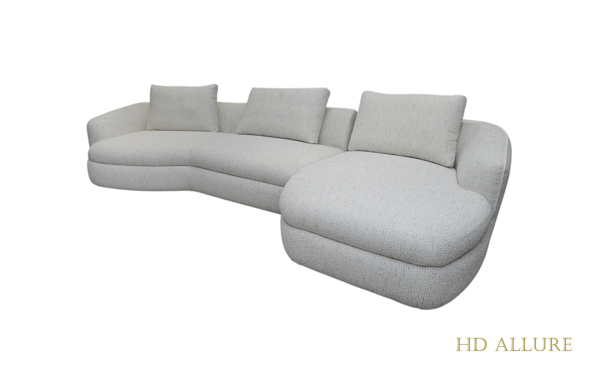 Home Decor Malea L Shape Sofa Side View