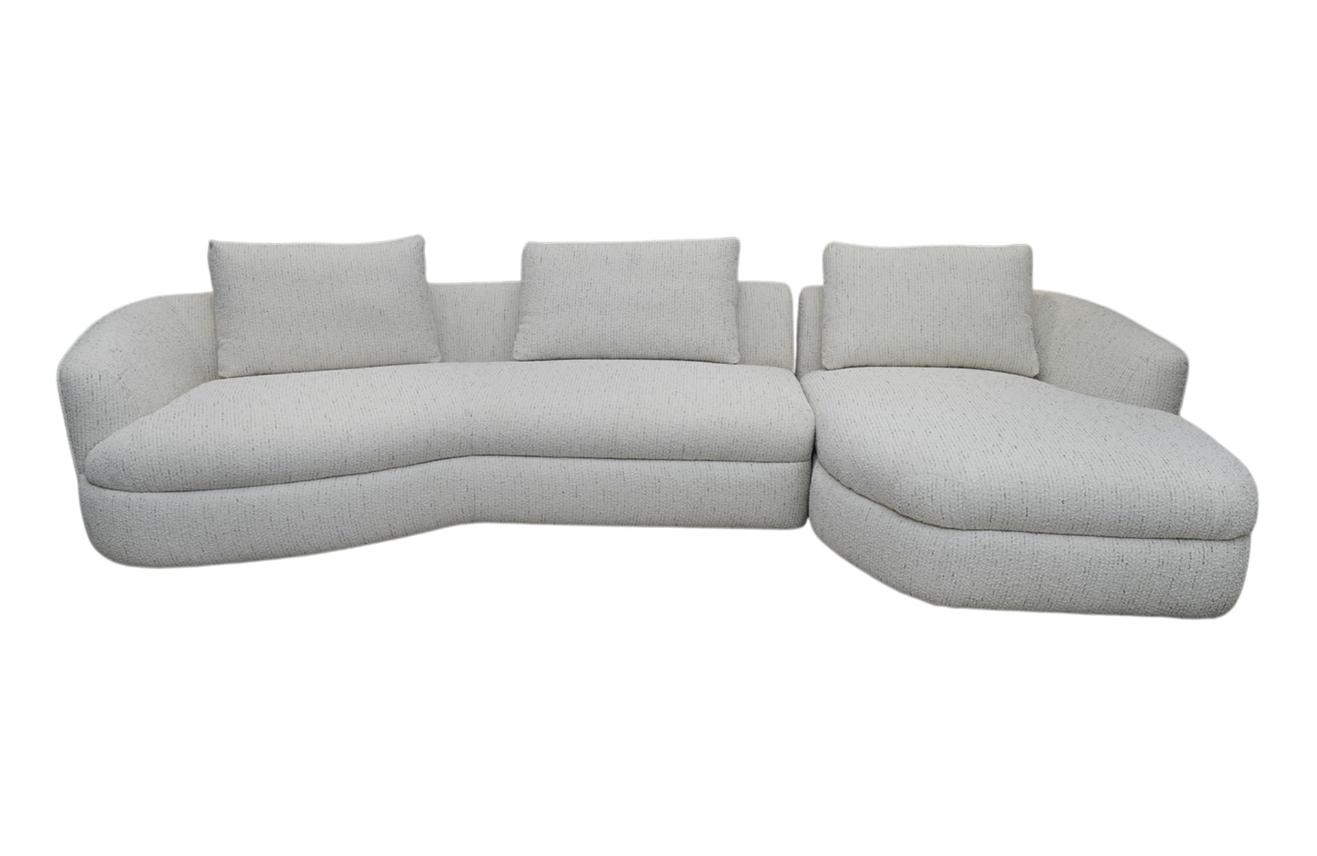 Home Decor Malea L Shape Sofa Front View