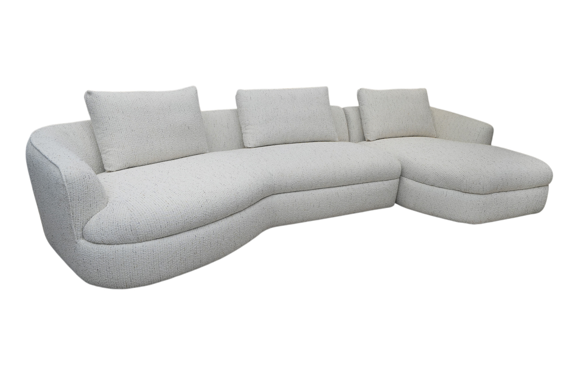 Home Decor Malea L Shape Sofa Side / Front View