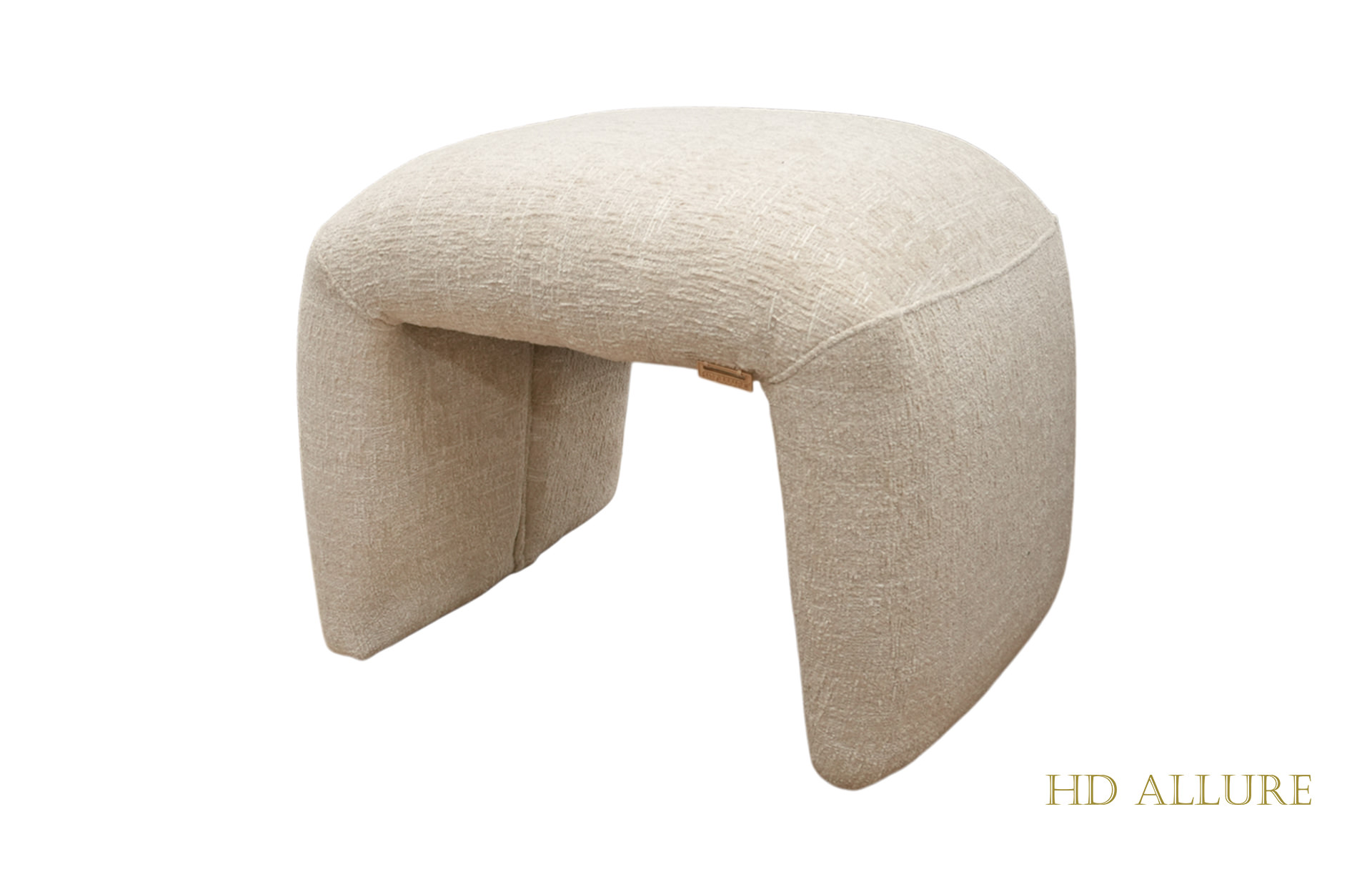 Home Decor Rake Ottoman Small Side View