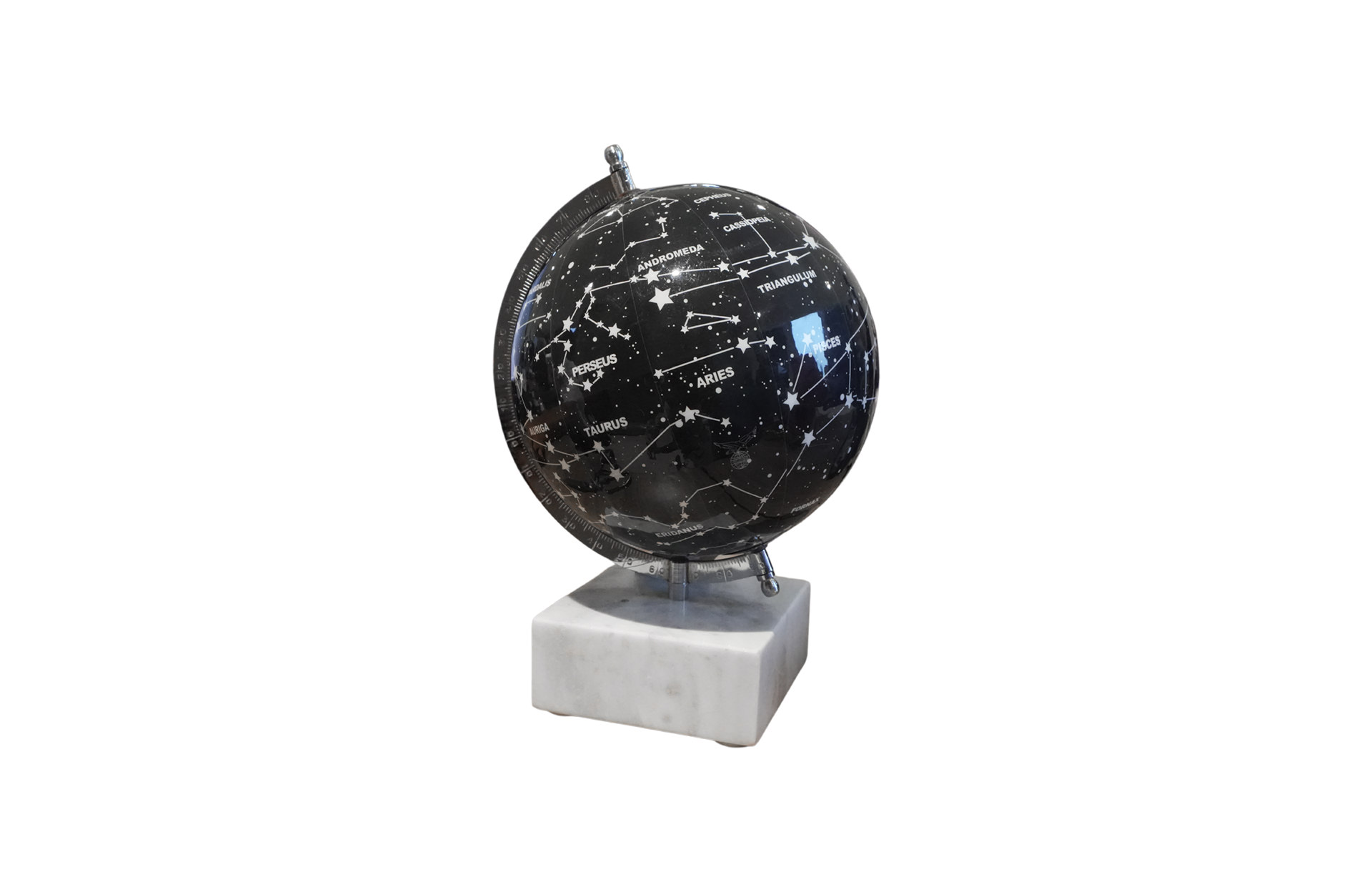 Home Decor 78468 Globe on Marble Base Side View