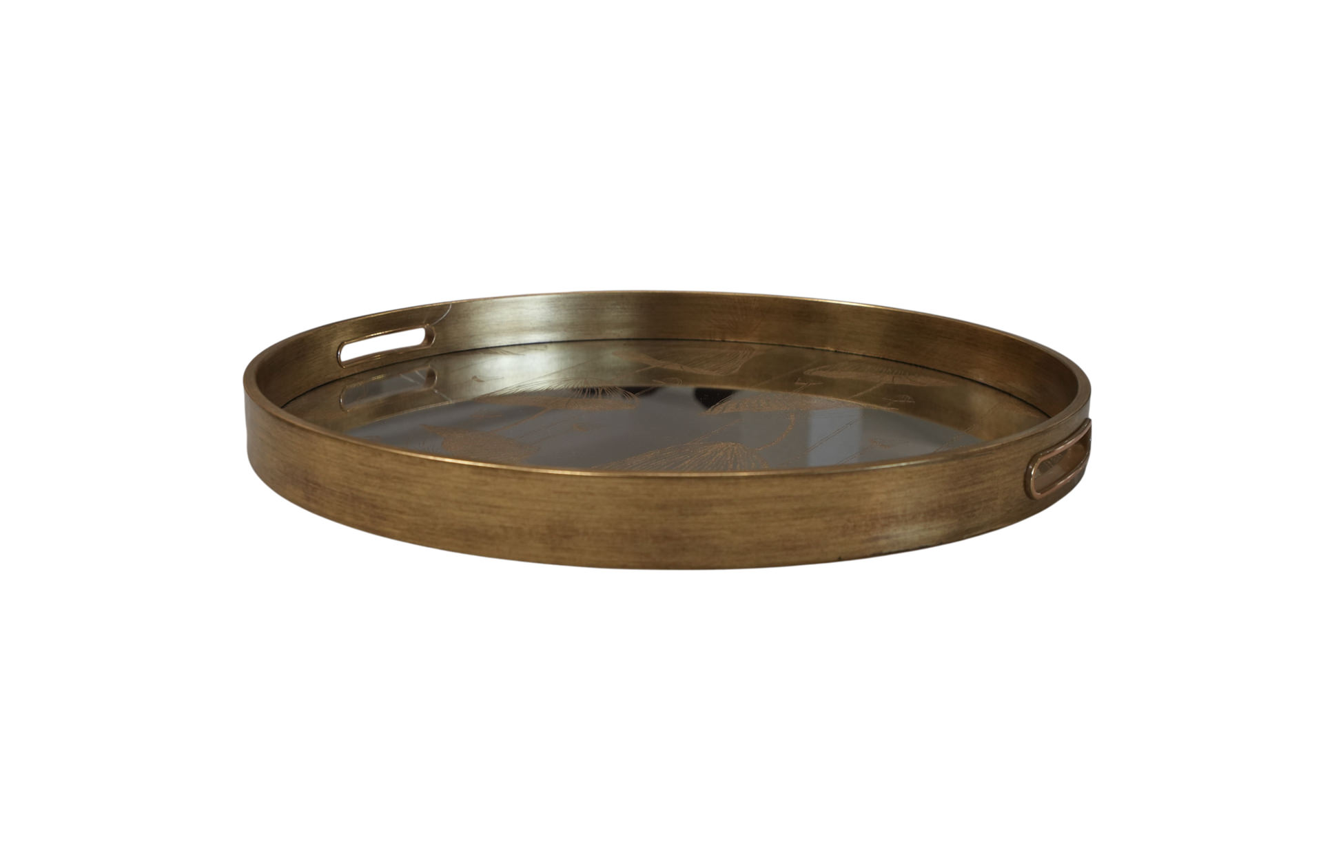 Home Decor 86740 Round Decorative Tray Large Side View