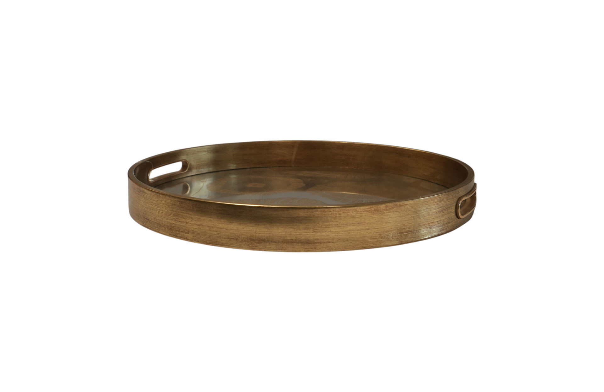 Home Decor 86740 Round Decorative Tray Small Side View