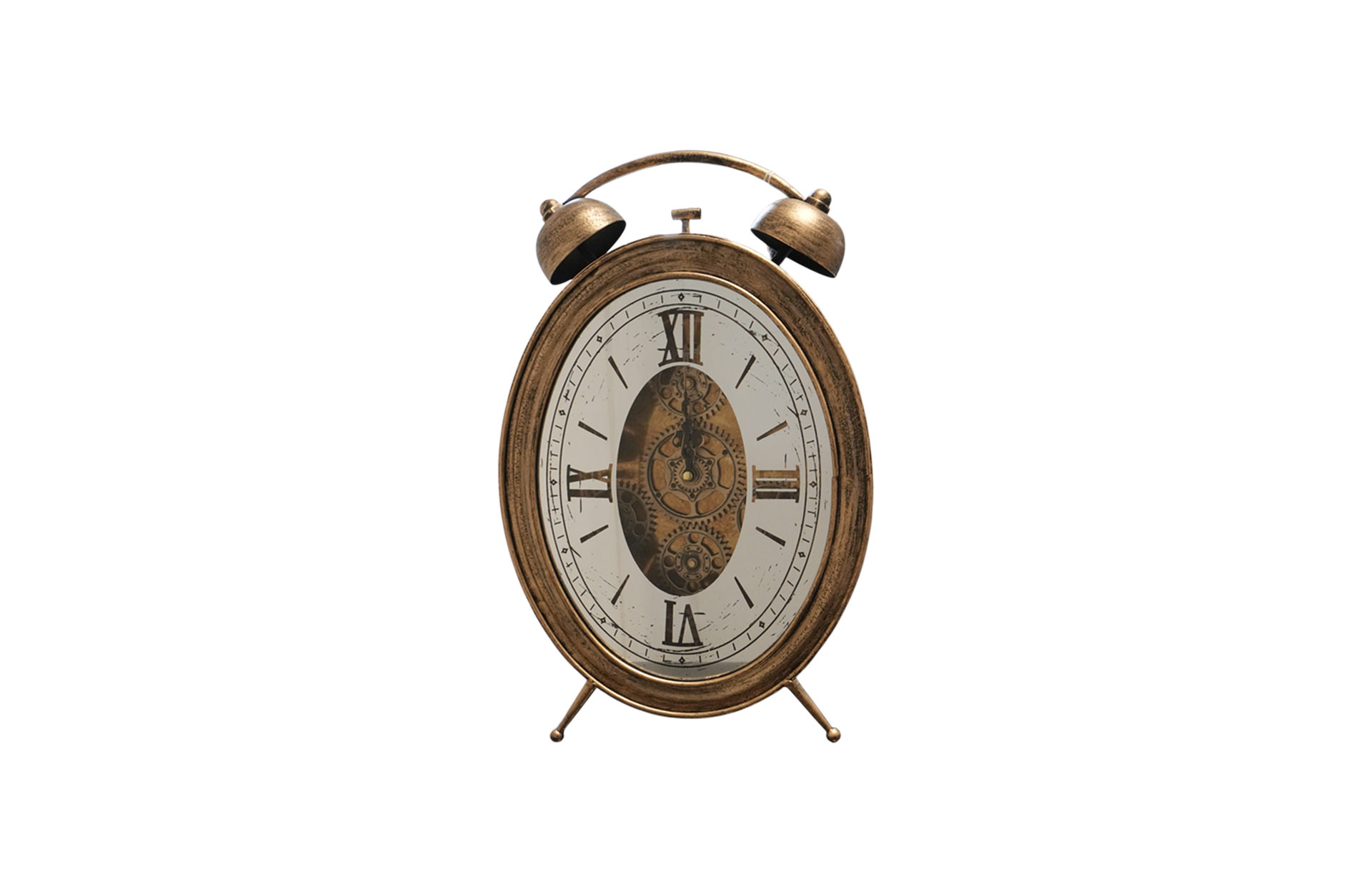 Home Decor 86841 Table Gear Clock Front View