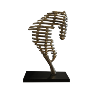 Home Decor 86870 Horse Sculpture On Stand Front View