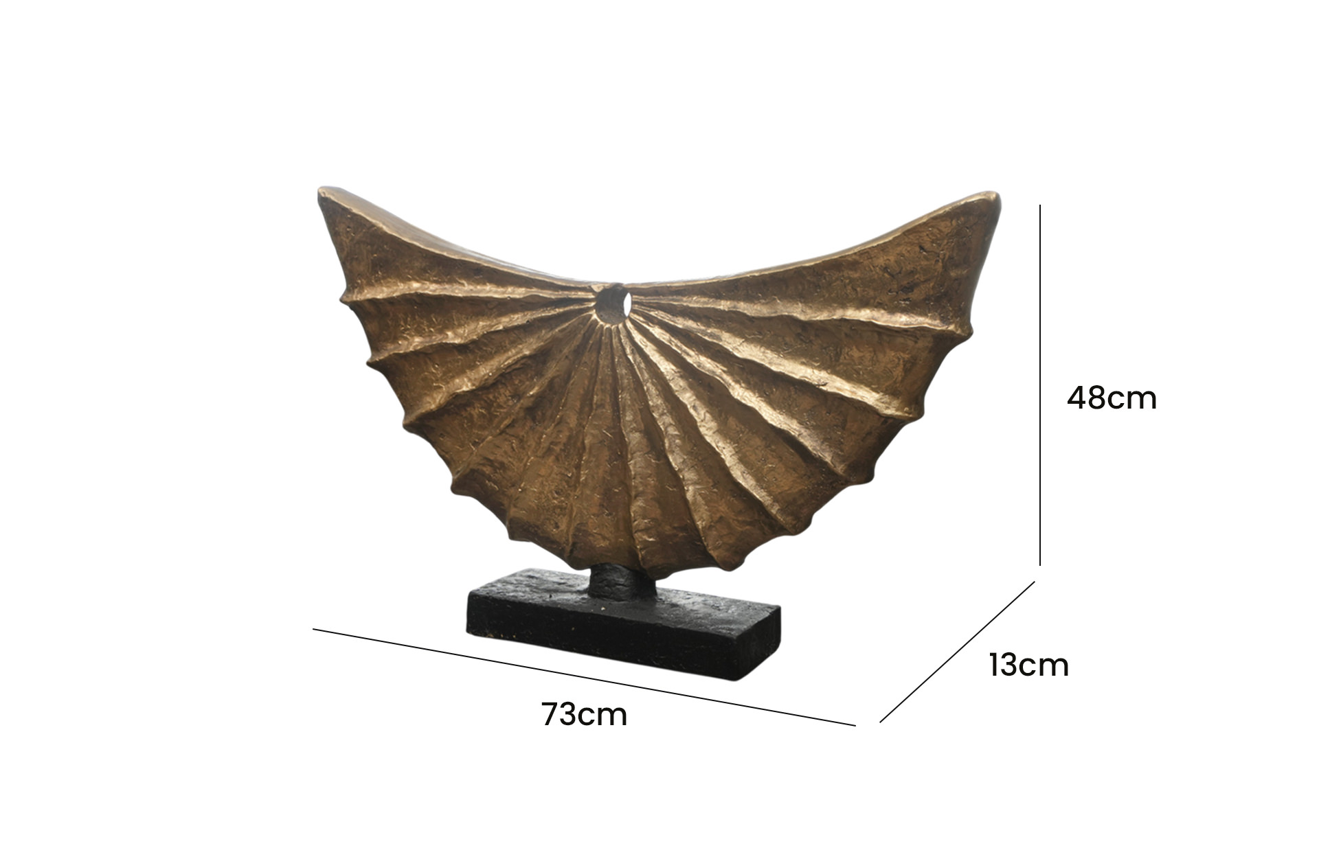 Home Decor B0032 Table Decor Side View Size