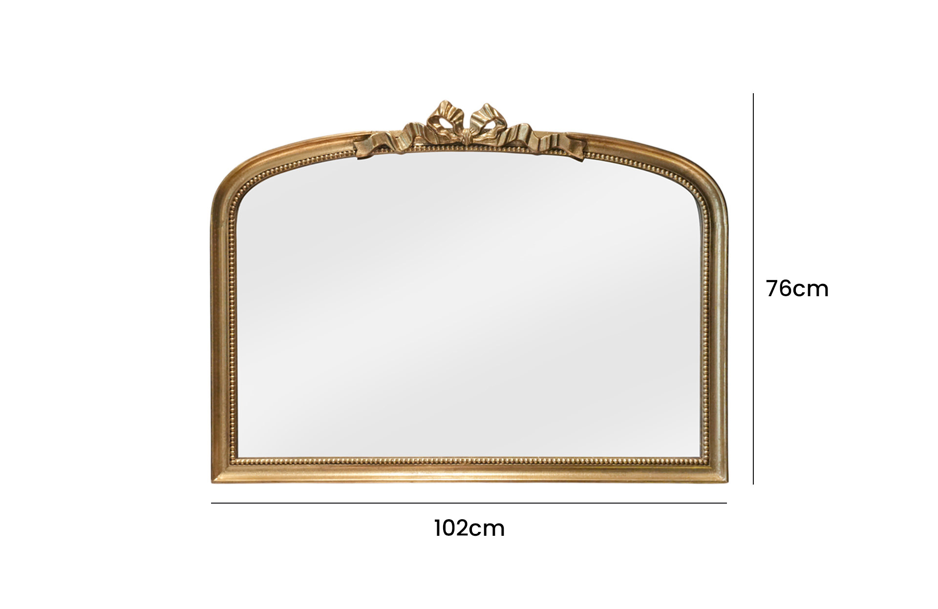Home Decor B7200-DS Wall Mirror Front View Size