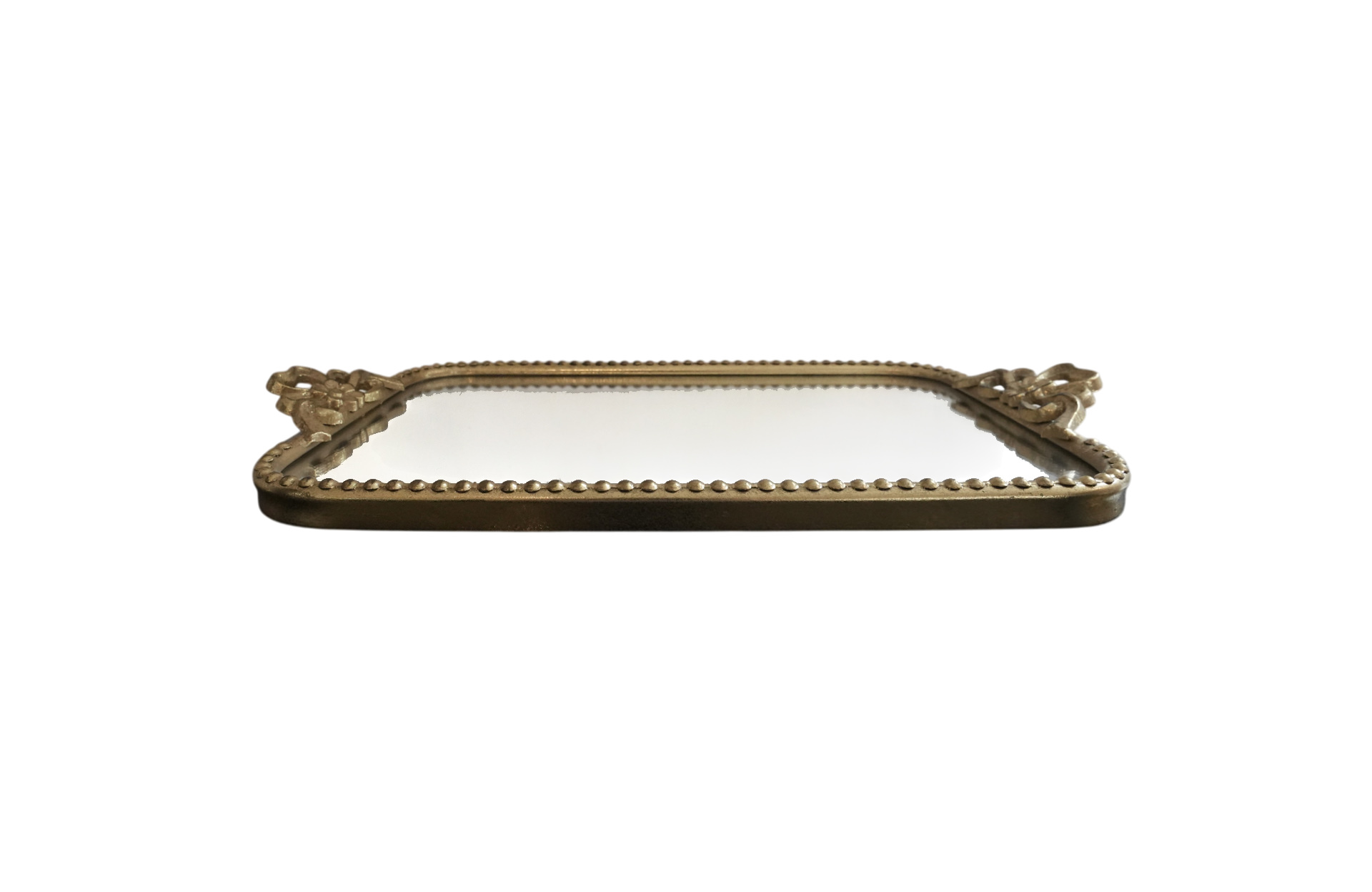 Home Decor B7201-DS Metal Tray Front View