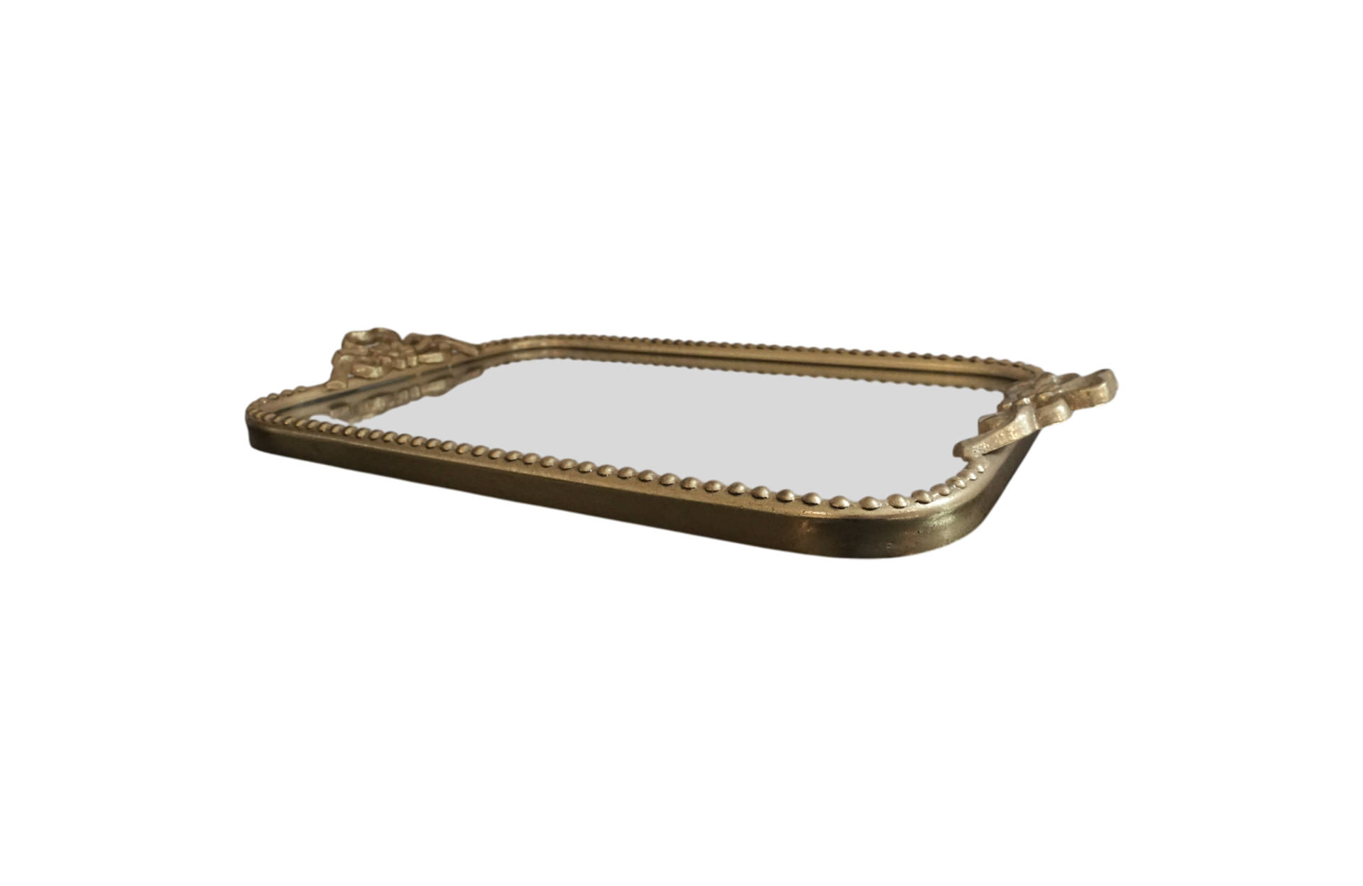 Home Decor B7201-DS Metal Tray Side View