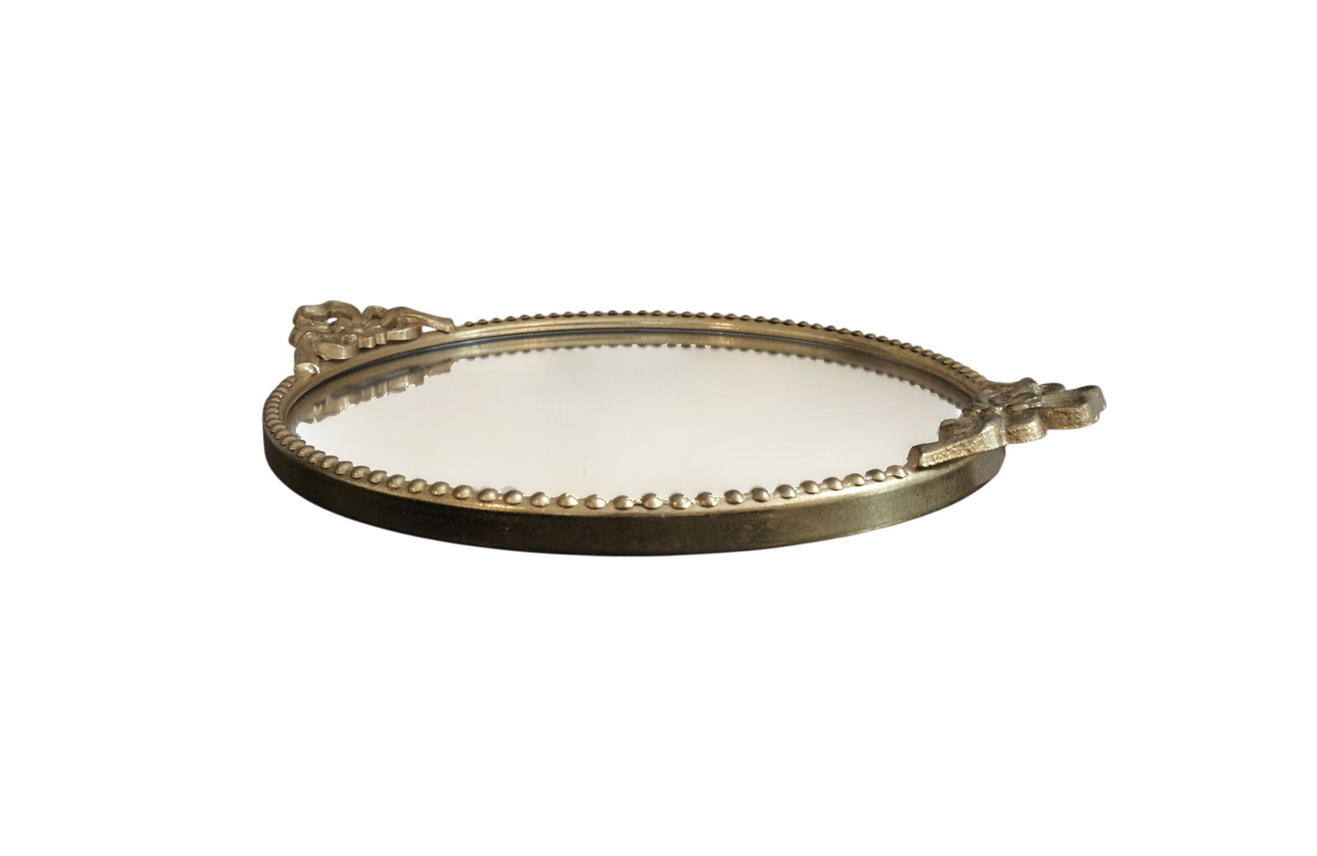 Home Decor B7202-DS Metal Tray Side View