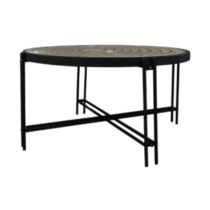 Home Decor EL83629 Mirror Coffee Table Side View