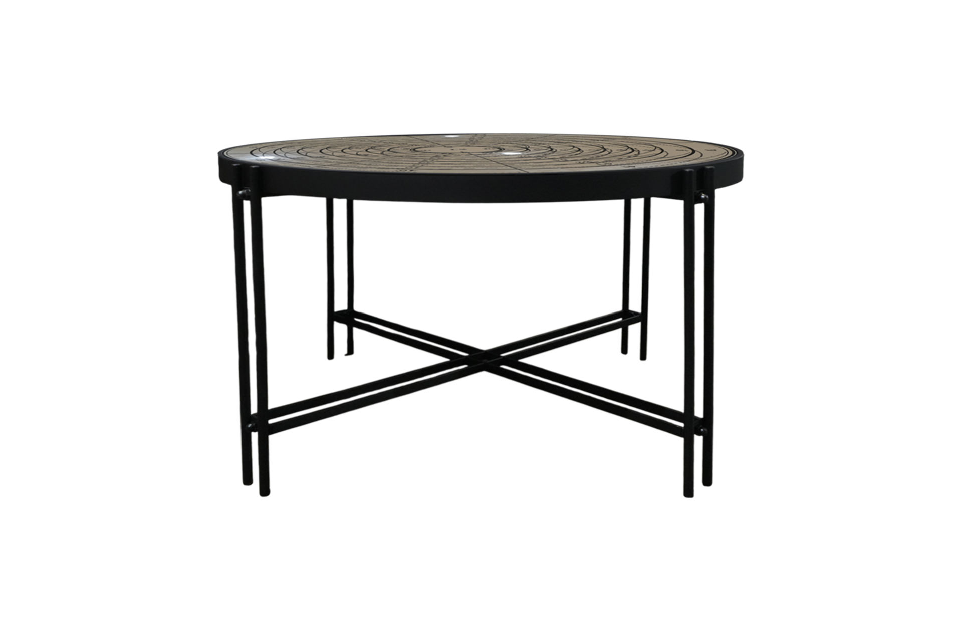 Home Decor EL83629 Mirror Coffee Table Front View