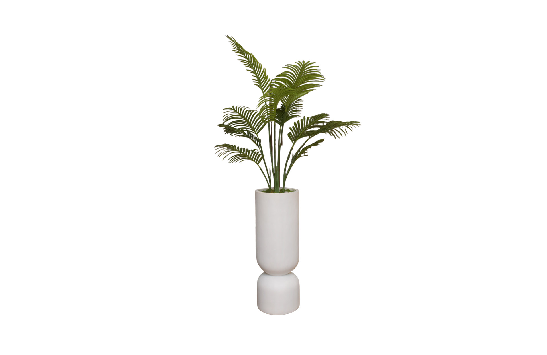 Home Decor GCR316M Vase Large White Doff & Palem 150 Front View