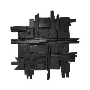 Home Decor Geryon Wood RW 07 Black-A Front View