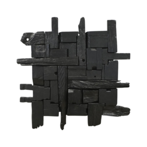 Home Decor Geryon Wood RW 07 Black-B Front View
