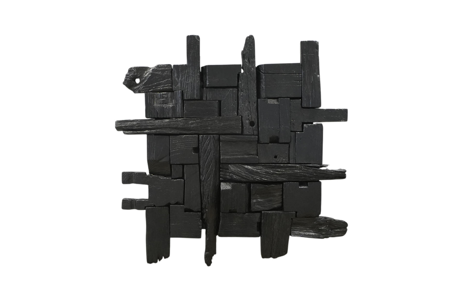 Home Decor Geryon Wood RW 07 Black-B Front View