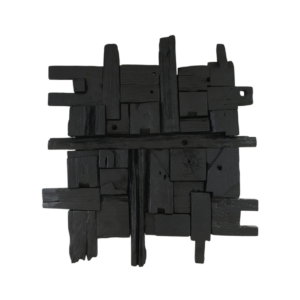 Home Decor Geryon Wood RW 07 Black-C Front View