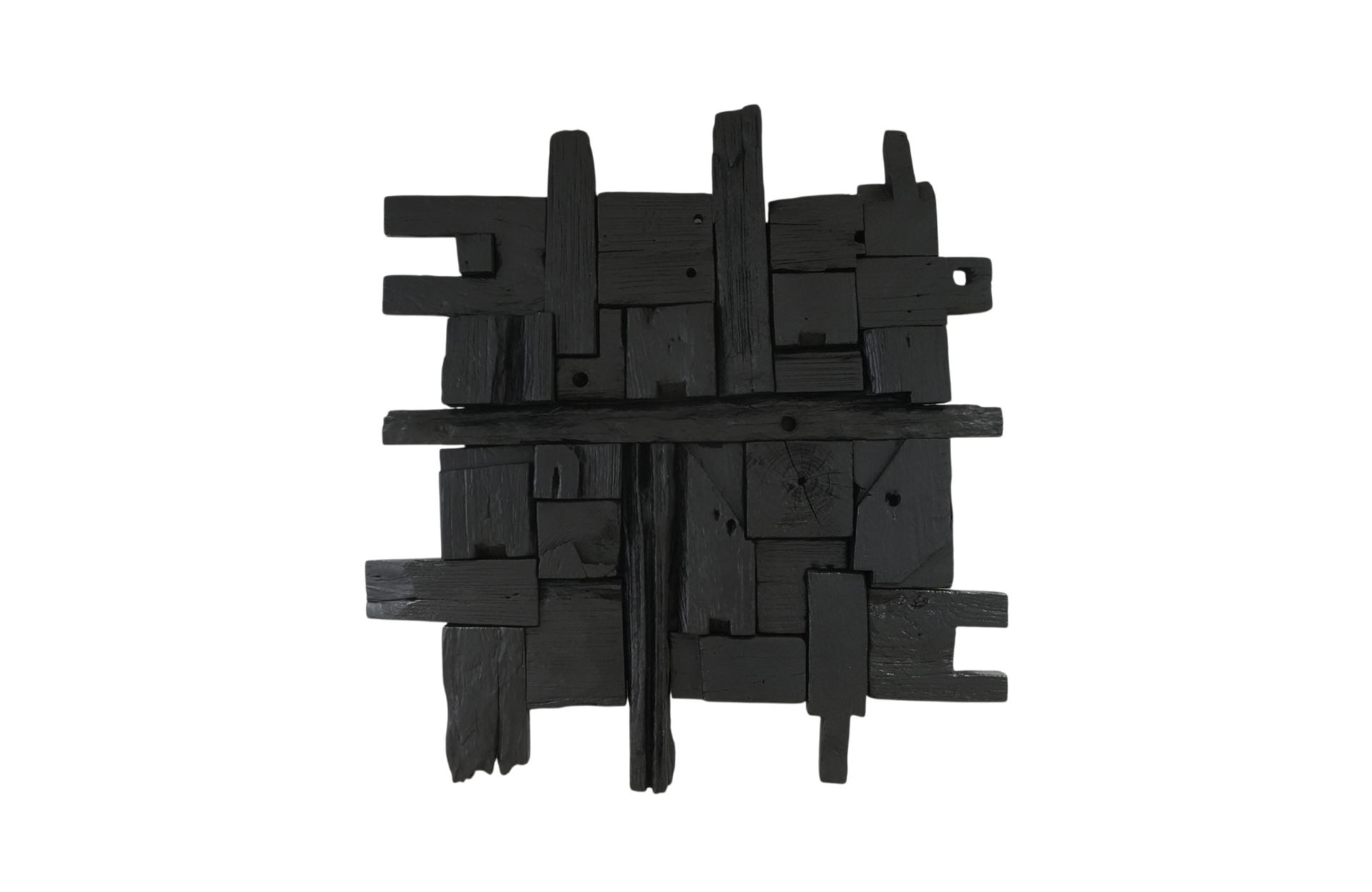 Home Decor Geryon Wood RW 07 Black-C Front View
