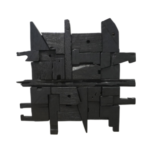 Home Decor Greyon Wood-Black A Front View