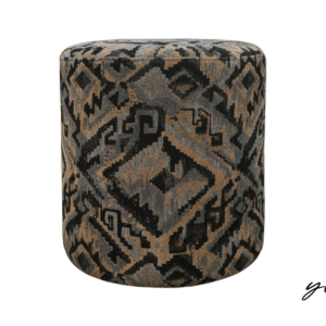 Home Decor Marrouna Stool WLM Jet Front View