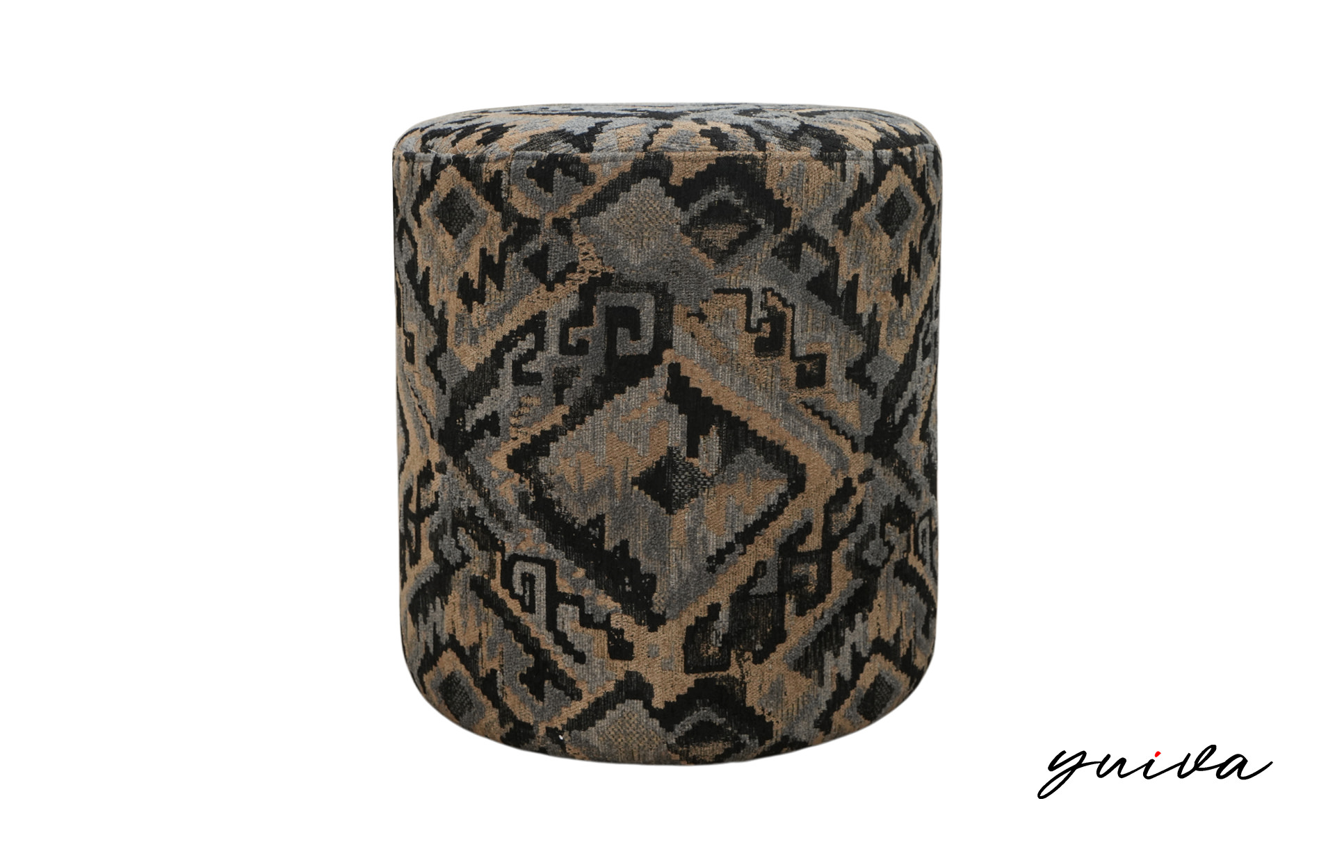 Home Decor Marrouna Stool WLM Jet Front View