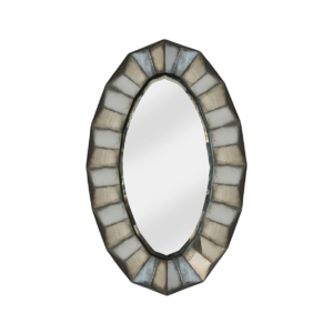 Home Decor Mirror Oval Front View