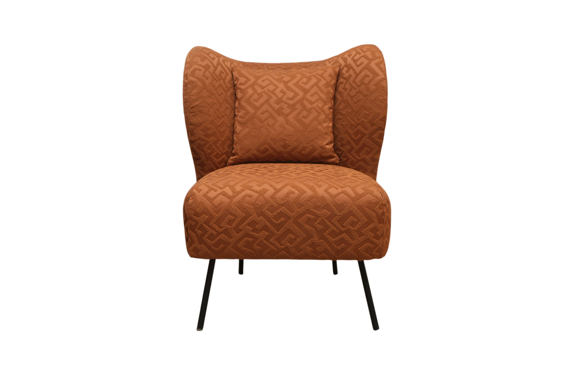 Home Decor Moira Armchair AP 09 Rust Front View
